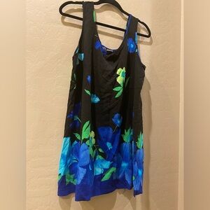 Black Floral Tunic Dress